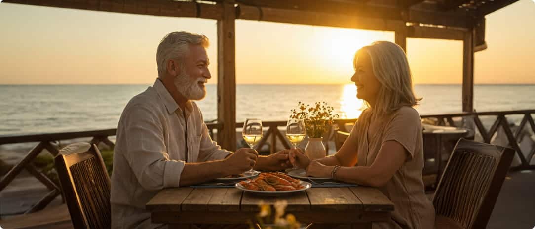 tui best ager romantisches dinner