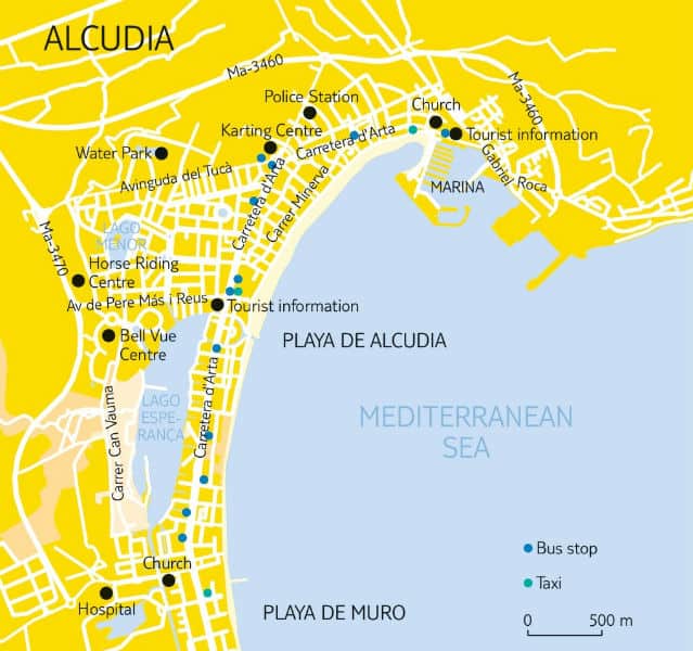 Karte von Alcúdia