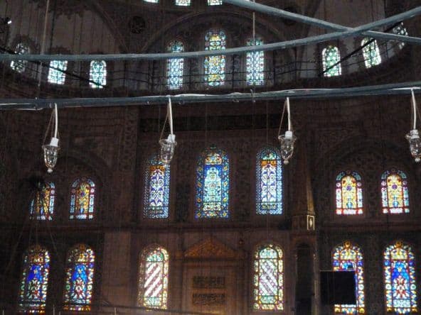 Fenster der blauen Moschee