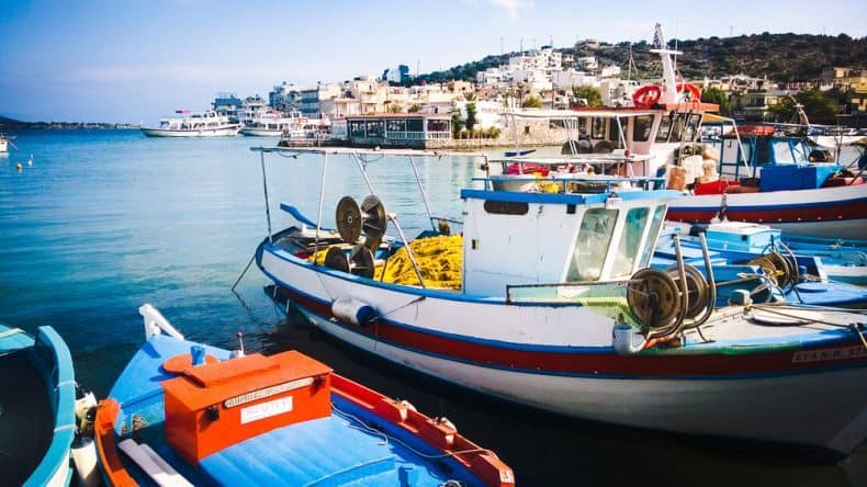 Fischerboote Elounda Kreta