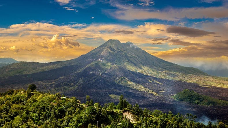 Blick auf den Mount Batur