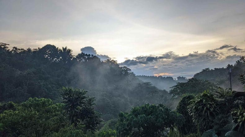 Blick von der privaten Terrasse im The Payogan Villa Resort Spa