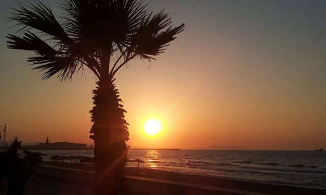 Sonnenuntregang Rethymnon Kreta