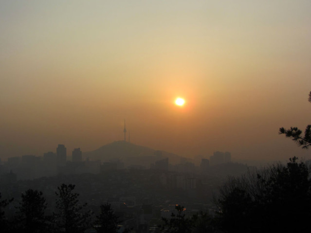 Sonnenaufgang Seoul