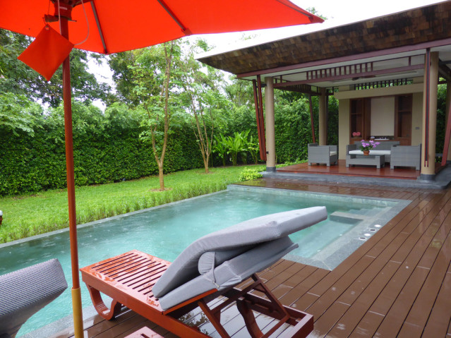 Spa Villa des Santiburi Beach Resorts, auch im Regen schön