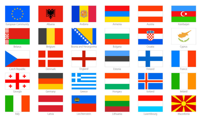 Länderflaggen Mit Namen
