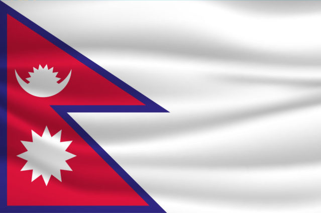 Etwas ganz Besonderes: Die Flagge von Nepal