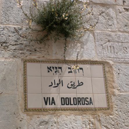 Die Via Dolorosa, der Leidensweg Jesus
