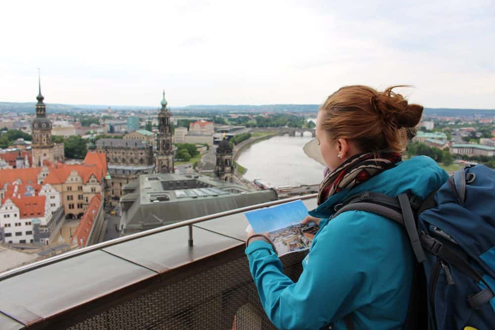 Spektakulärer Blick auf eine der schönsten Städte Deutschlands: Dresden