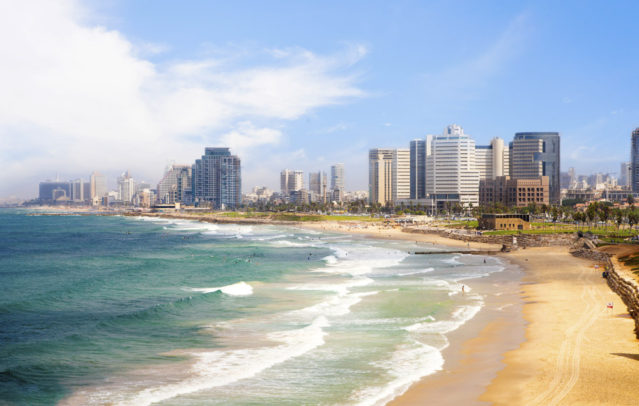 Wunderschön: Der Strand in Tel Aviv