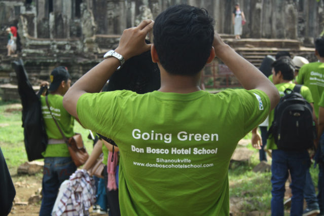 Wird mit vollem Stolz getragen: Das "Going Green" Shirt
