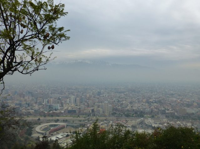 Santiago de Chile von oben