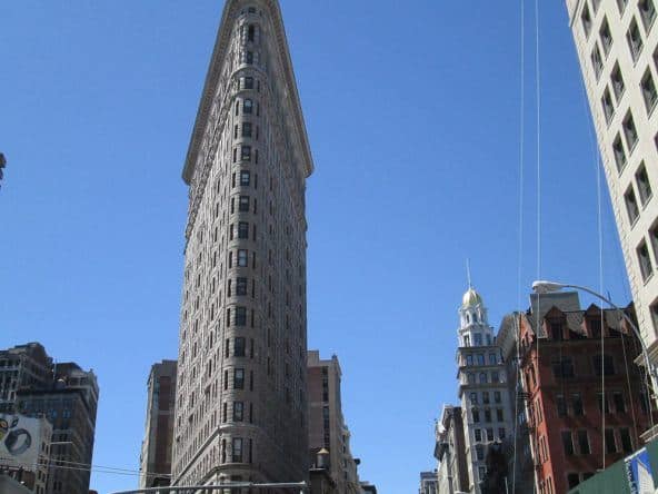 Imposant: Das Flatiron Building (Bügeleisengebäude) befindet sich an der Kreuzung der Fifth Avenue