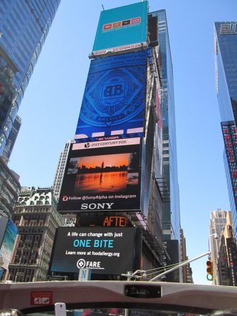 Werbung am Times Square