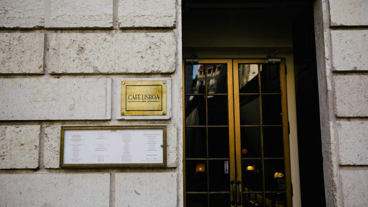 Café Lisboa Eingang