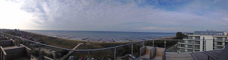 Traumhafter Blick vom Hotel auf die Ostsee