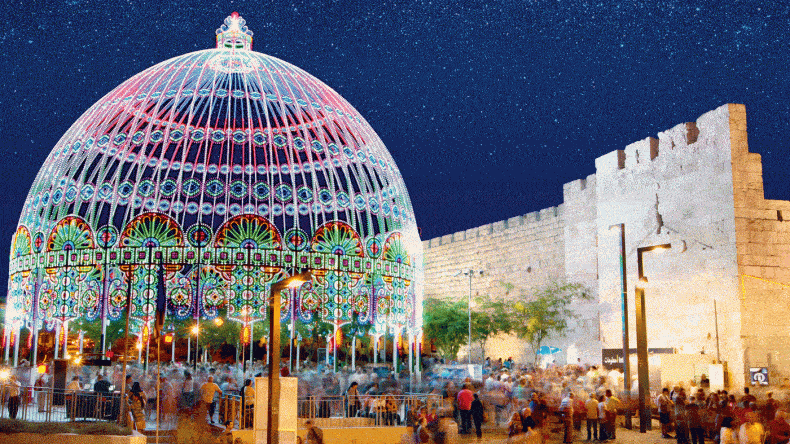 Lichtfestival in Jerusalem (Copyright: itraveljerusalem)