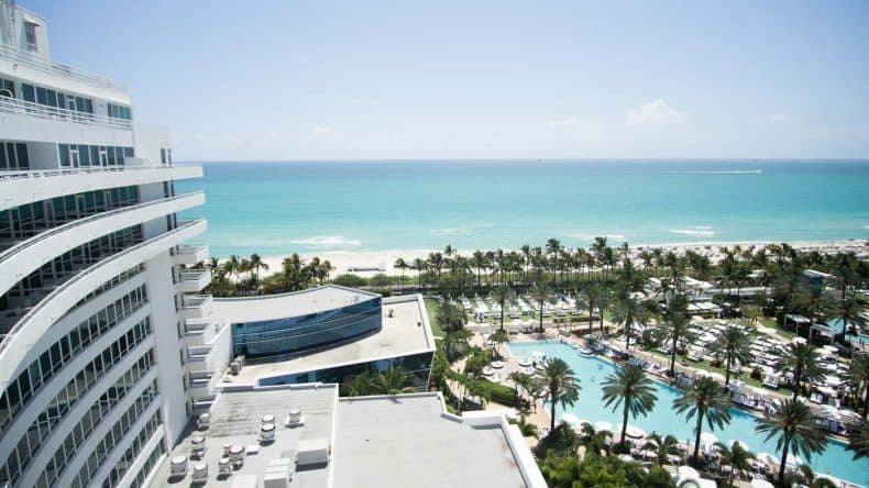 Ausblick über Miami vom Fontainebleau Miami Beach