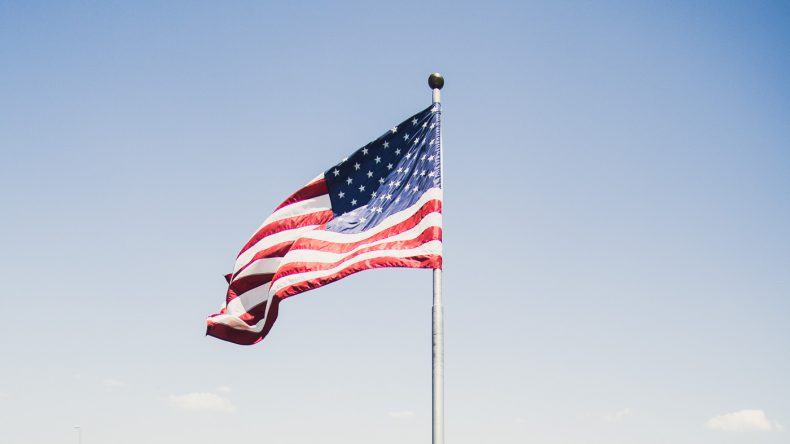 Die Flagge der Vereinigten Staaten habe ich auf der Starlite Majesty in Clearwater aufgenommen