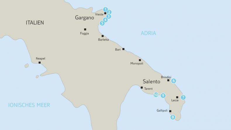 Strände in Apulien