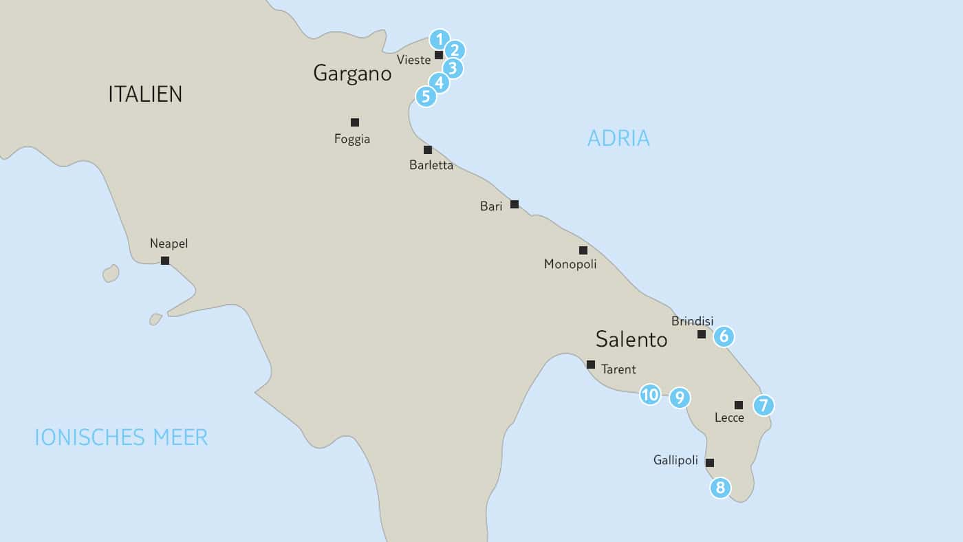 TOP 10 malerische Apulien Strände Reiseblog ☀