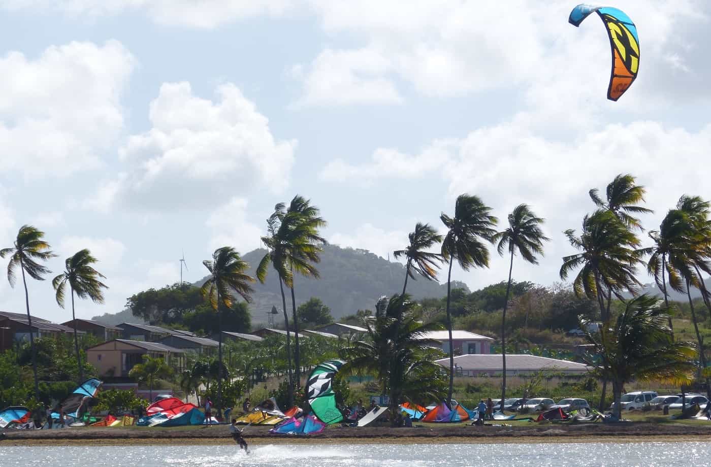 Kitesurfer auf Martinique