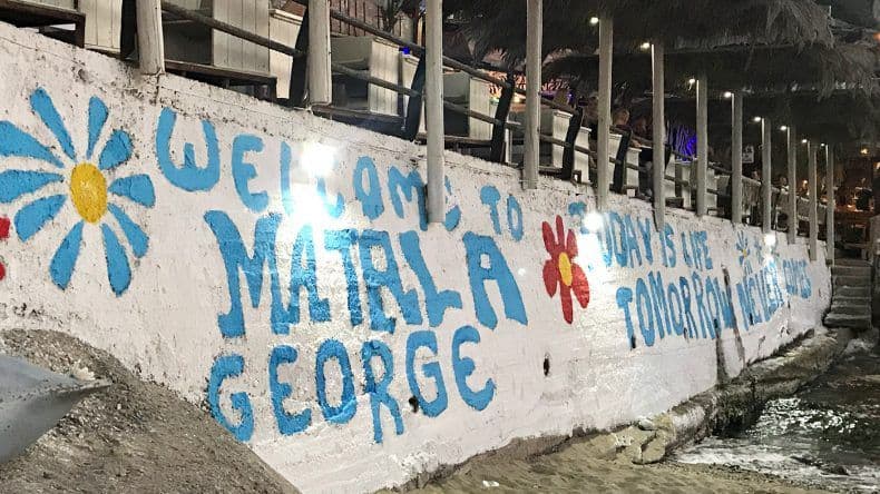 Matala-Graffitti auf Kreta in Griechenland