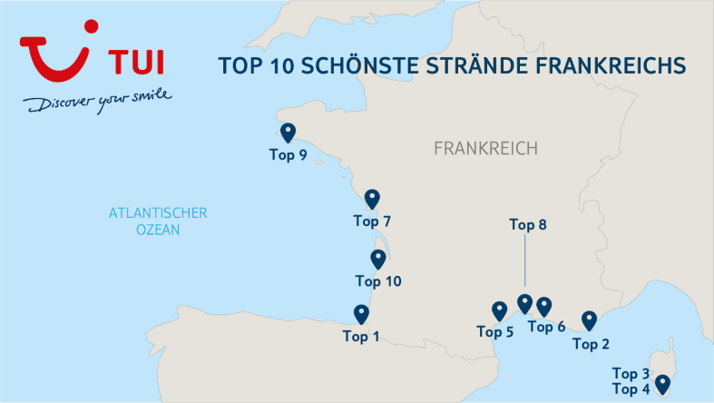 Unsere TOP 10 Strände Frankreichs