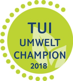 Das Signet des TUI Umwelt Champion