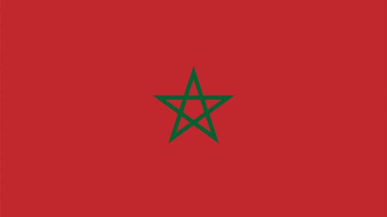 Die Flagge von Marokko zeigt in der Mitte ein grünes Pentagram - das Siegel des Salomon