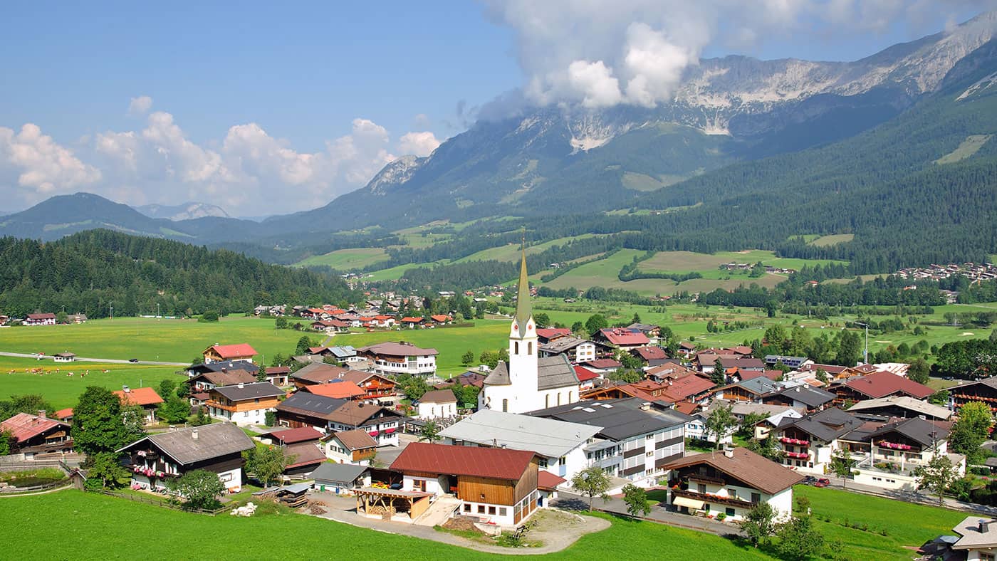 In Ellmau, Südtirol befinden sich viele Kulissen