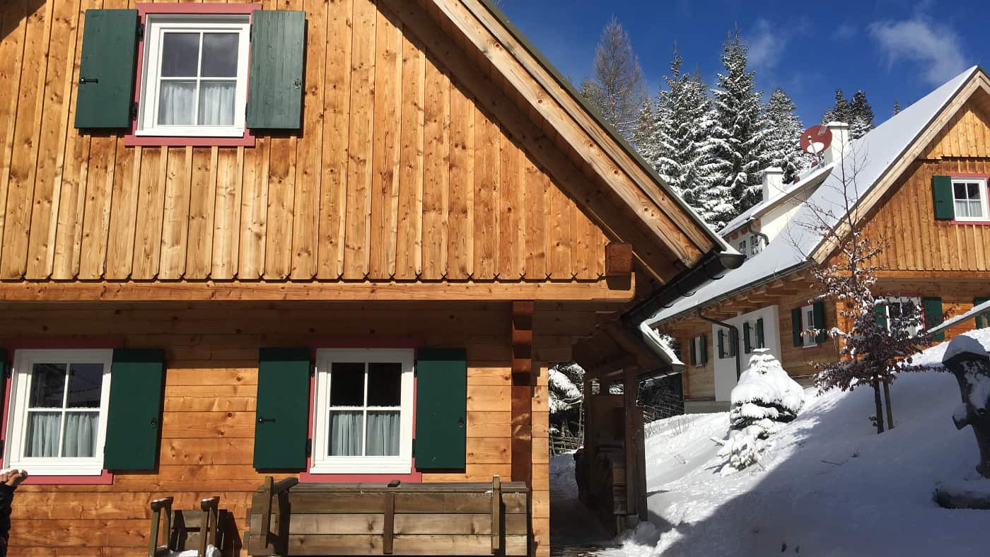 Diese schöne Hütte liegt im Klippitztörl, einer Urlaubsregion für die ganze Familie