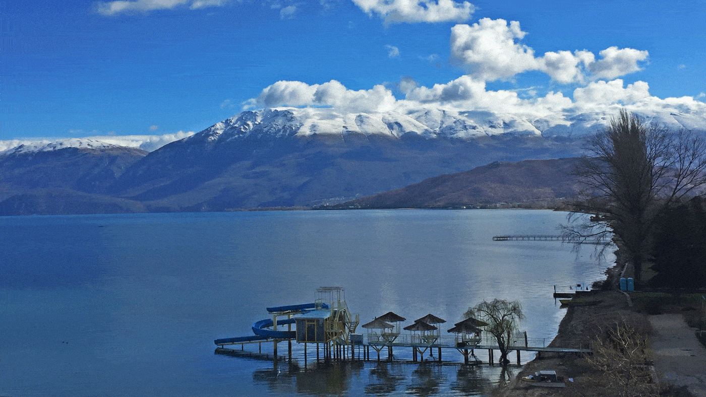 Der schöne Ohridsee in Albanien