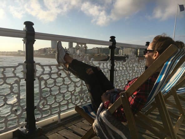 Relaxen am Pier - geht gut in Brighton!
