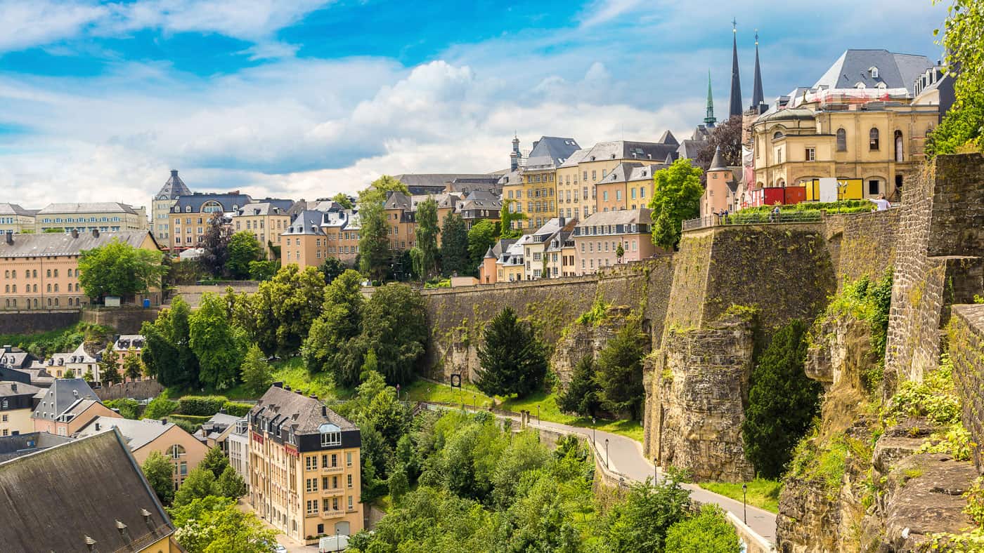 Panoramablick auf Luxemburg