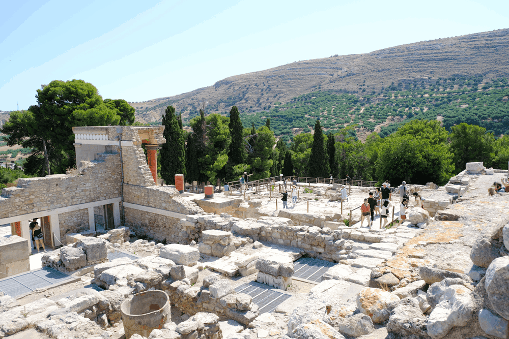 Einen phantastischen Eindruck von der reichen Kulturgeschichte Kretas bekomme ich in Knossos