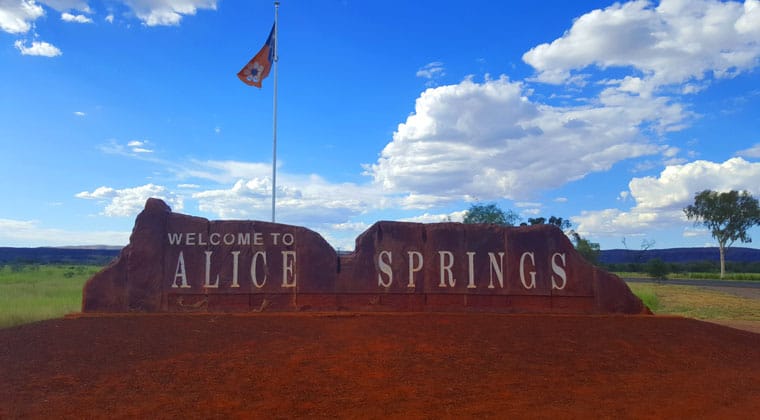 Alice Springs ist größte Stadt im australischen Outback