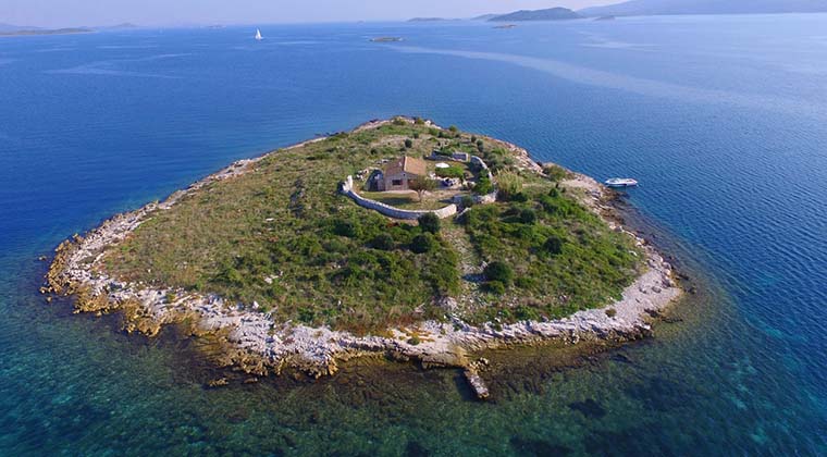 Ferienhaus auf einer einsamen Insel in Kroatien
