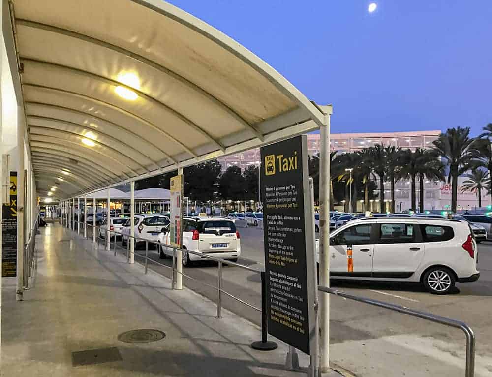 Taxistand am Airport Mallorca