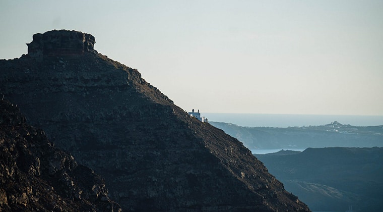 Santorini Blick auf Fira