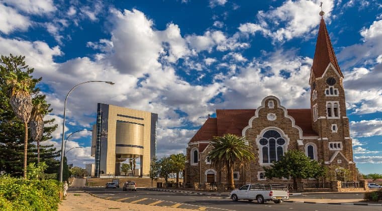 Die Christuskirche Wahrzeichen Namibia