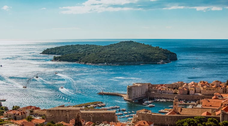 Dubrovnik Altstadt mit Lokrum