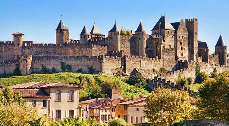 Urlaub in Südfrankreich Schloss Carcassonne