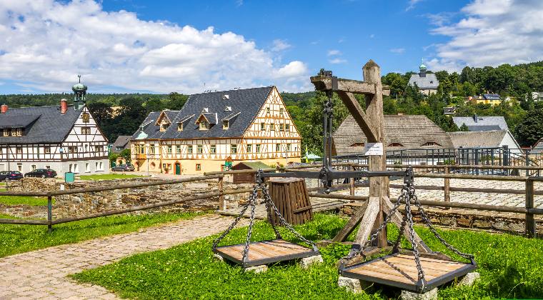 Mittelgebirge Deutschland die Saigerhütte im Grünthal