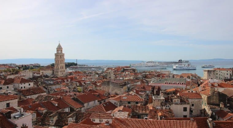 Die schöne Stadt Split in Kroatien