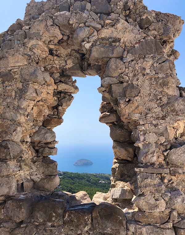 Aussicht von der Monolithos Festung