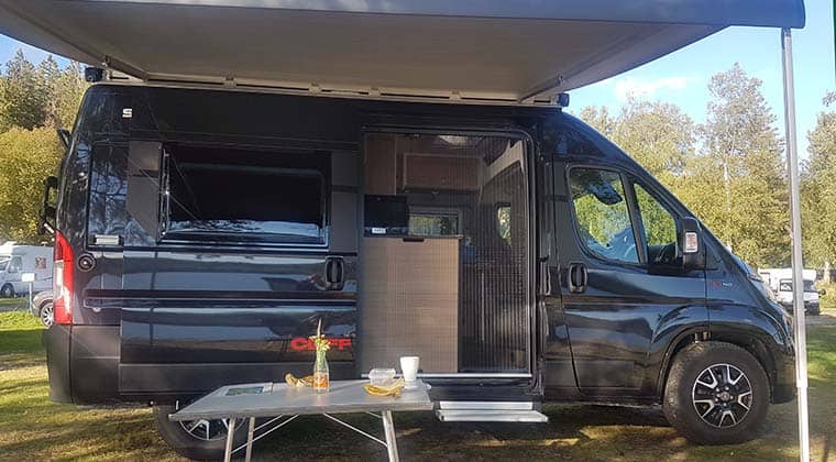 Camping in Schweden auf dem Campingplatz