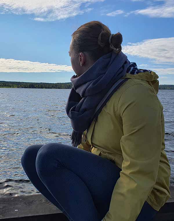 Miriam auf der Insel Andersön