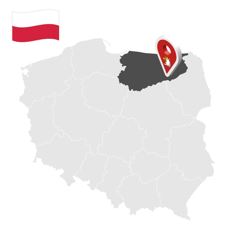 Lage Masuren Polen