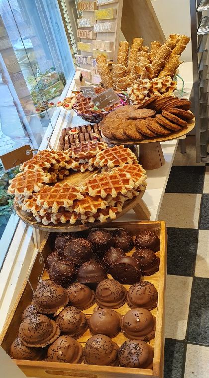 Waffeln Schufenster Lüttich